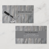 Timmerman houtbewerking Professioneel Hout Tool Visitekaartje (Voorkant / Achterkant)