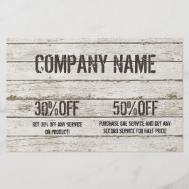 Timmerman in gewit hout klusjesman constructie flyer