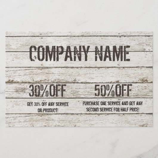 Timmerman in gewit hout klusjesman constructie flyer (Voorkant)