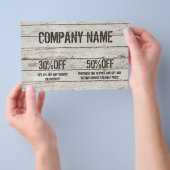 Timmerman in gewit hout klusjesman constructie flyer (Hand)