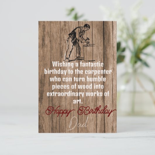 Timmerman Kaart (Staand voorkant)