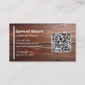 Timmerman Master houtbewerkingsindustrie Visitekaartje (Voorkant)