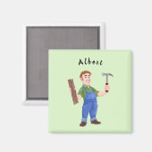  timmerman met gereedschapsmagneet magneet (Voorkant / Achterkant)