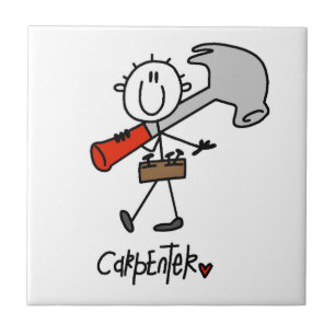 Timmerman Met Hamer Tegeltje
