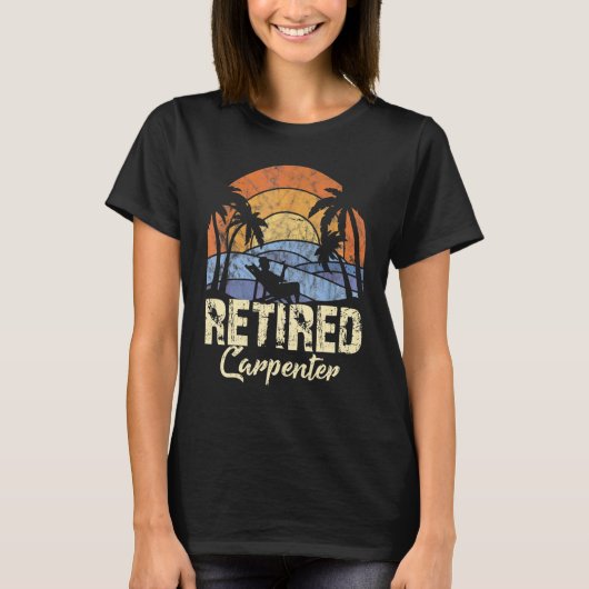 Timmerman met pensioen t-shirt (Voorkant)