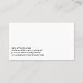 Timmerman Meten van een Cut of Wood Visitekaartje (Achterkant)