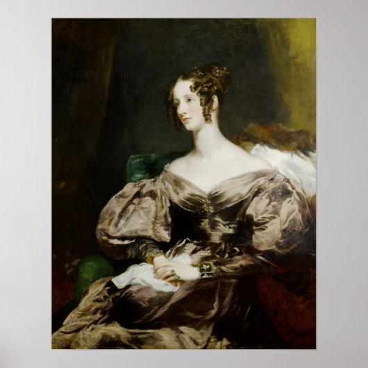 Timmerman - Portret van Harriet gravin Howe Poster (Voorkant)