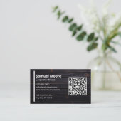 Timmerman QR Code Visitekaartje (Staand voorkant)