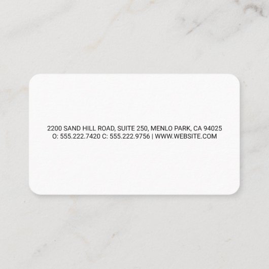 Timmerman Reparatiepictogrammen | Bouwgereedschap Visitekaartje (Achterkant)