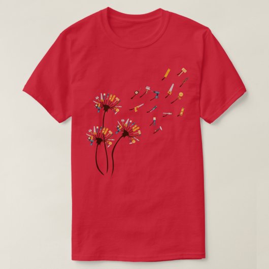 Timmerman Shirt Paardebloem Carpenter Lover (Design voorkant)