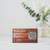 Timmerman Sjablonen QR-codegenerator Visitekaartje (Staand voorkant)