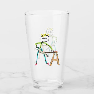 Timmerman Stickman Glas