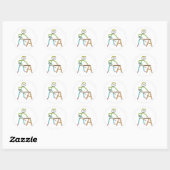 Timmerman Stickman Ronde Sticker (Vel)