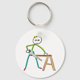 Timmerman Stickman Sleutelhanger