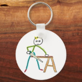 Timmerman Stickman Sleutelhanger (Achterkant)