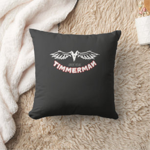 Timmerman – Streetwear vleugels logo ontwerp Kussen
