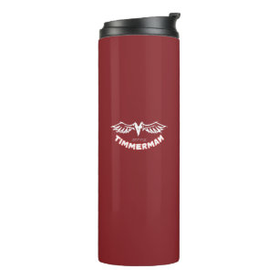Timmerman – Streetwear Wings Logo Ontwerp Thermosbeker