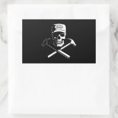 timmerman van het caribisch gebied rechthoekige sticker (Tas)