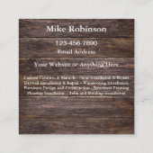 Timmerman Vet Moderne Visitekaartjes (Achterkant)