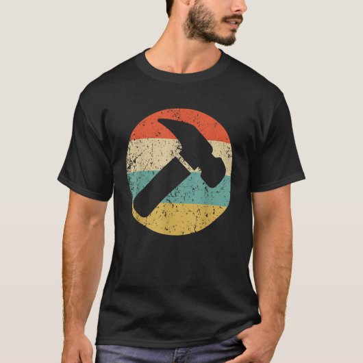 Timmerman Vintage Retro Hamer T-shirt (Voorkant)