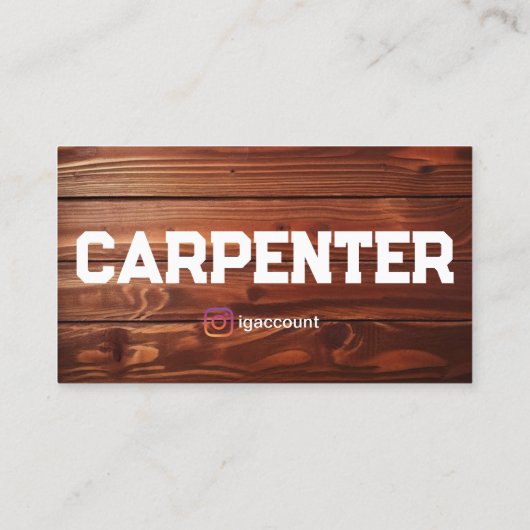 timmerman visitekaartje (Achterkant)