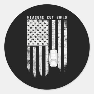 timmerman voor ronde sticker