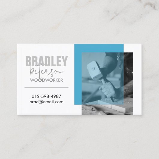 Timmerman Woodworker  Afbeelding Visitekaartje (Voorkant)