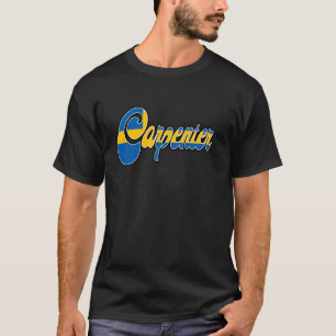 Timmerman Zweeds Vintage Erfgoed DNA Vlag T-shirt