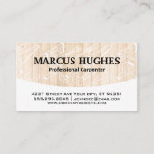 Timmermanswerktuigen | Hardhouten Panelen Visitekaartje (Voorkant)