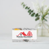 Timmermanswerktuigen voor vastgoed | Bouwtekeninge Visitekaartje (Staand voorkant)