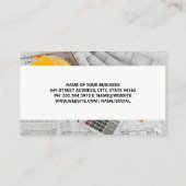 Timmermanswerktuigen voor vastgoed | Bouwtekeninge Visitekaartje (Achterkant)