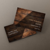 Timmerwerk Bouw Houten rustieke houtzaag Visitekaartje