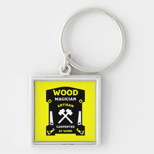 Timmerwerk en houtbewerking sleutelhanger (Voorkant)