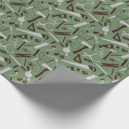 Timmerwerk Gereedschap, houtbewerking Cadeaupapier (Hoek)