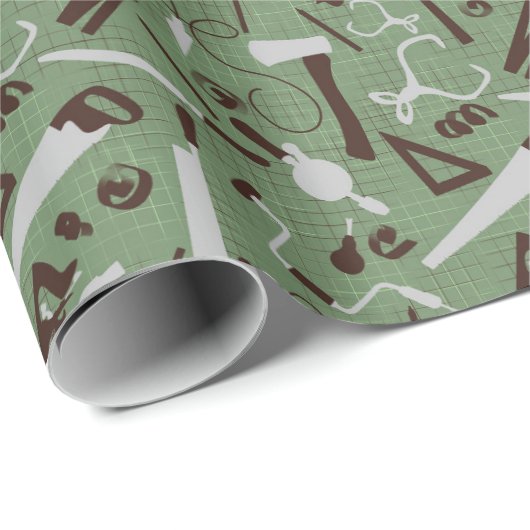 Timmerwerk Gereedschap, houtbewerking Cadeaupapier (Rol Hoek)