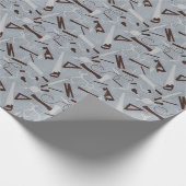 Timmerwerk Gereedschap, houtbewerking Cadeaupapier (Hoek)