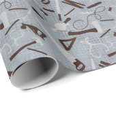 Timmerwerk Gereedschap, houtbewerking Cadeaupapier (Rol Hoek)