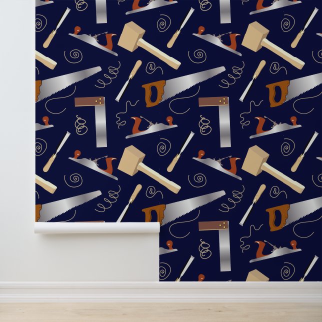 Timmerwerk Gereedschap Leuk Houtwerk Behang (Applicatie)