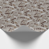 Timmerwerk Handgereedschap, Houtwerk Cadeaupapier (Hoek)