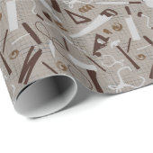 Timmerwerk Handgereedschap, Houtwerk Cadeaupapier (Rol Hoek)