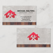 timmerwerk | Home Fixer | houtversiering Visitekaartje (Voorkant / Achterkant)