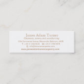 Timmerwerk hout slank visitekaartje (Voorkant)