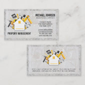 Timmerwerk Logo | Onroerend goed Visitekaartje (Voorkant / Achterkant)