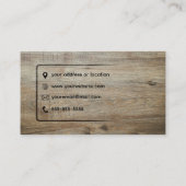Timmerwerk met een Touch of Natuur visitekaartje (Achterkant)