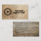Timmerwerk met een Touch of Natuur visitekaartje (Voorkant / Achterkant)