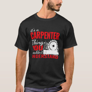 timmerwerkster voor mannen Carpenter vintage voor T-shirt