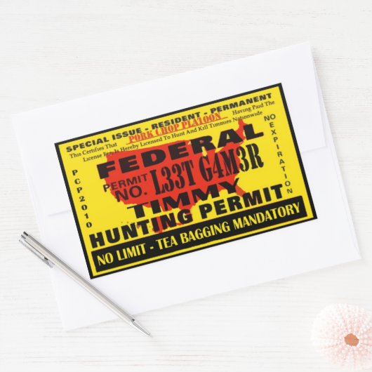 Timmy Hunter Sticker (Envelop)