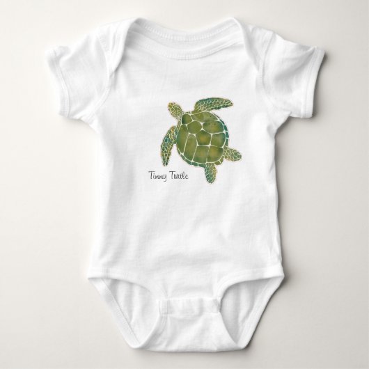 Timmy One's Turtle Bodypak Romper (Voorkant)