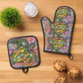 Timmy Oven Mitt en Pot Holder Set (Top down)