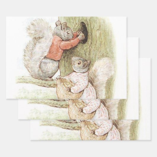 Timmy Tiptoes en Goody Squirrel beroemd gemaakt do Inpakpapier Vel (Set)